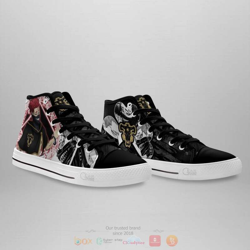 Black Clover Black Bull Zora Ideale Canvas High Top shoes 4 Black Clover Black Bull Zora Ideale Canvas High Top shoes 1 2 3