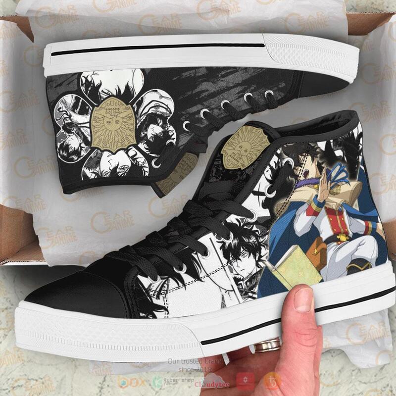 Black Clover Golden Dawn Yuno Canvas High Top shoes 1