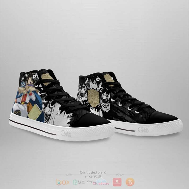 Black Clover Golden Dawn Yuno Canvas High Top shoes 3 Black Clover Golden Dawn Yuno Canvas High Top shoes 1 2