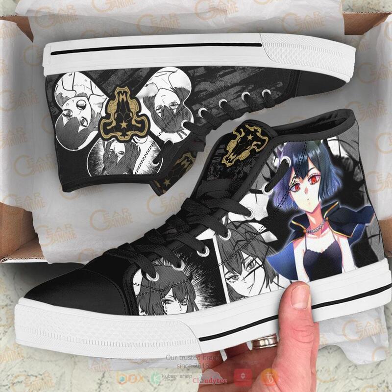 Black Clover Secre Swallowtail Black Canvas High Top shoes 1