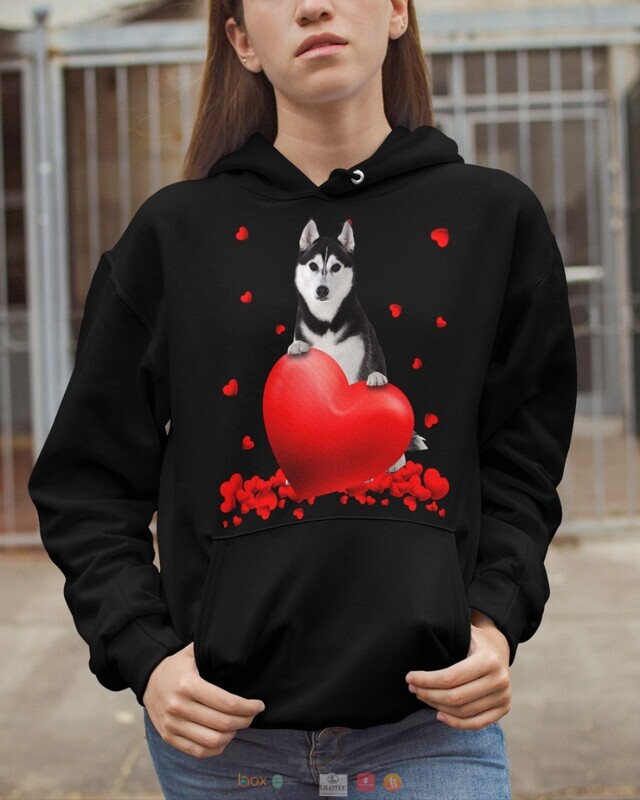 Valentine Hearts Black Husky hoodie, shirt 7 Black Husky Valentine Hearts shirt hoodie 1 2 3 4 5 6