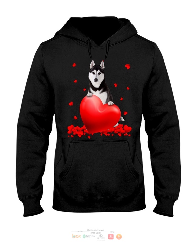 Valentine Hearts Black Husky hoodie, shirt 10 Black Husky Valentine Hearts shirt hoodie 1 2 3 4 5 6 7 8 9