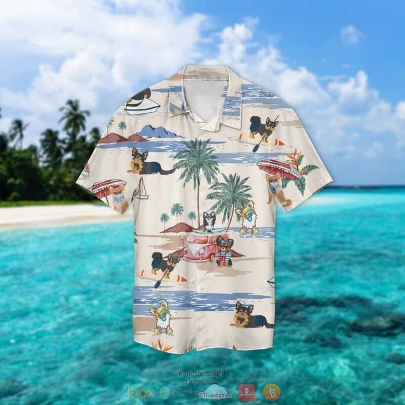 Black Poodle Summer Beach Hawaiian Shirt 2 Black Poodle Summer Beach Hawaiian Shirt 1
