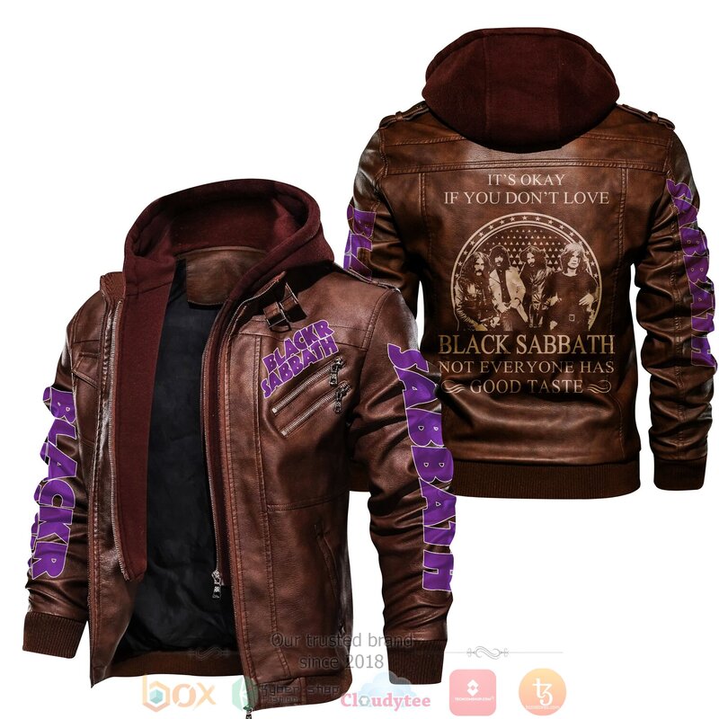 BEST Black Sabbath It's Okay If You Don't Love 2D Leather PU Jacket 2 Black Sabbath Its Okay If You Dont Love Leather Jacket 1