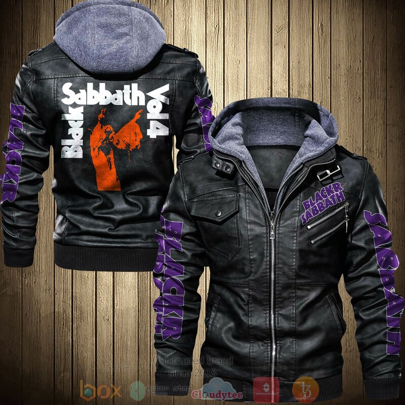 Black Sabbath Vol4 Leather Jacket
