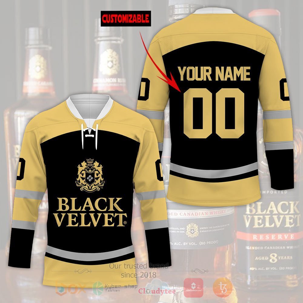 BEST Black Velvet Personalized Jersey Hockey 2 Black Velvet Personalized Hockey Jersey