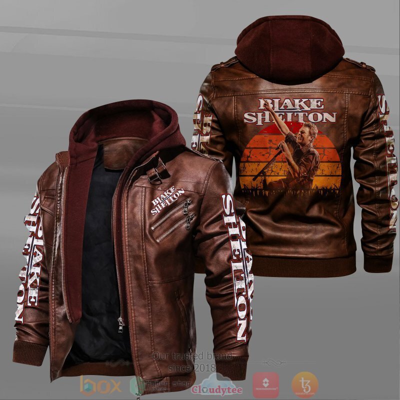BEST Blake Tollison Shelton 2D Leather PU Jacket 2 Blake Tollison Shelton Leather Jacket 1