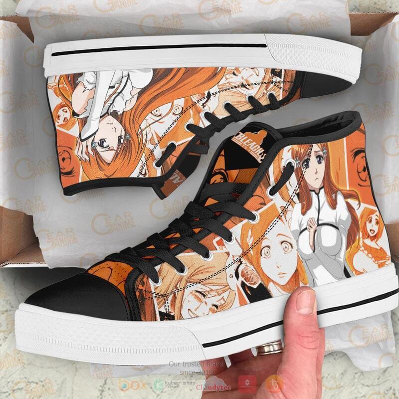 Bleach Inoue Orihime Canvas High Top shoes 1