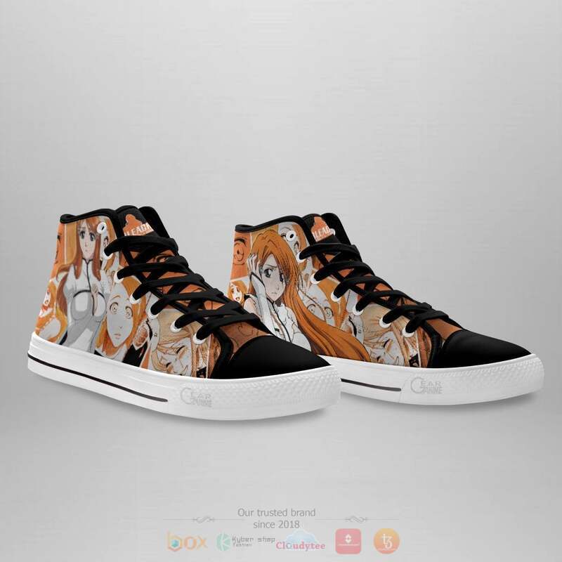 Bleach Inoue Orihime Canvas High Top shoes 4 Bleach Inoue Orihime Canvas High Top shoes 1 2 3