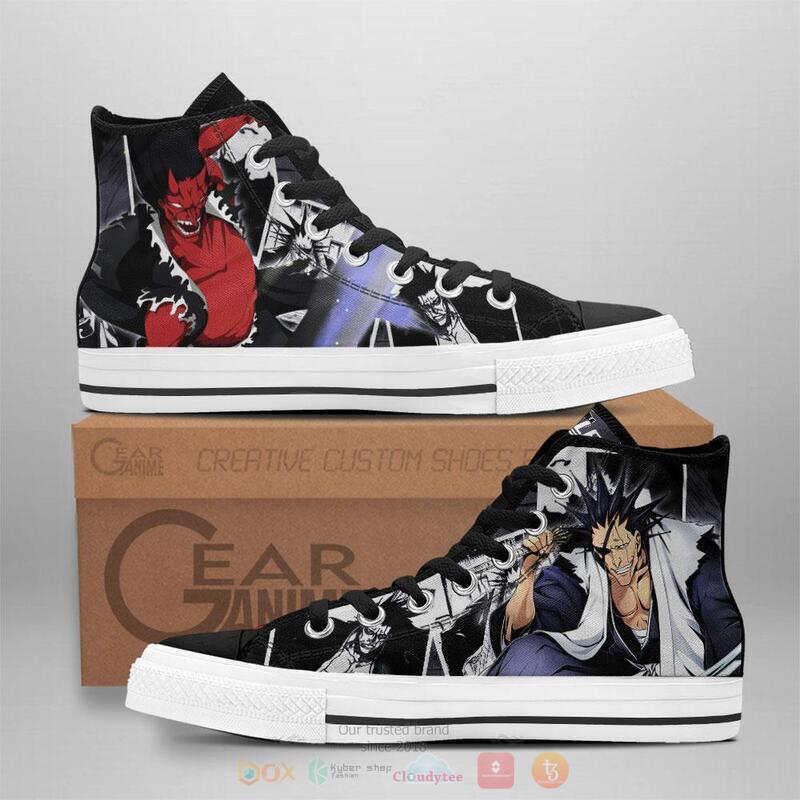 Bleach Kenpachi Bankai Canvas High Top shoes