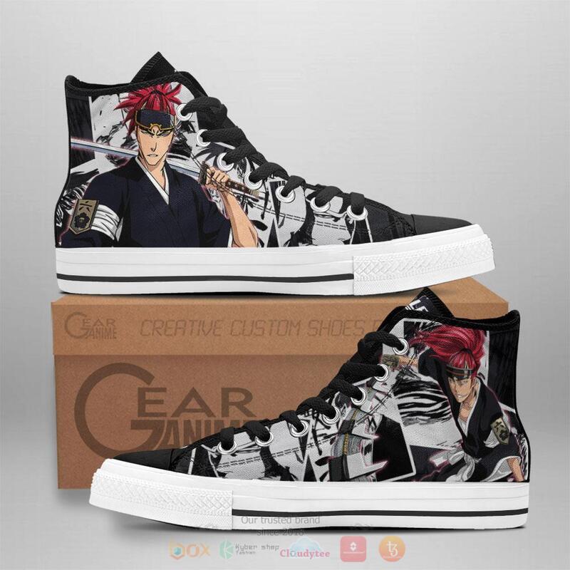 Bleach Renji Abarai Canvas High Top shoes