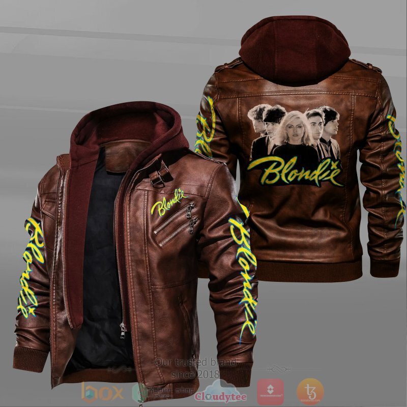 BEST Blondie Debbie Harry Chris Stein 2D Leather PU Jacket 2 Blondie Debbie Harry Chris Stein Leather Jacket 1