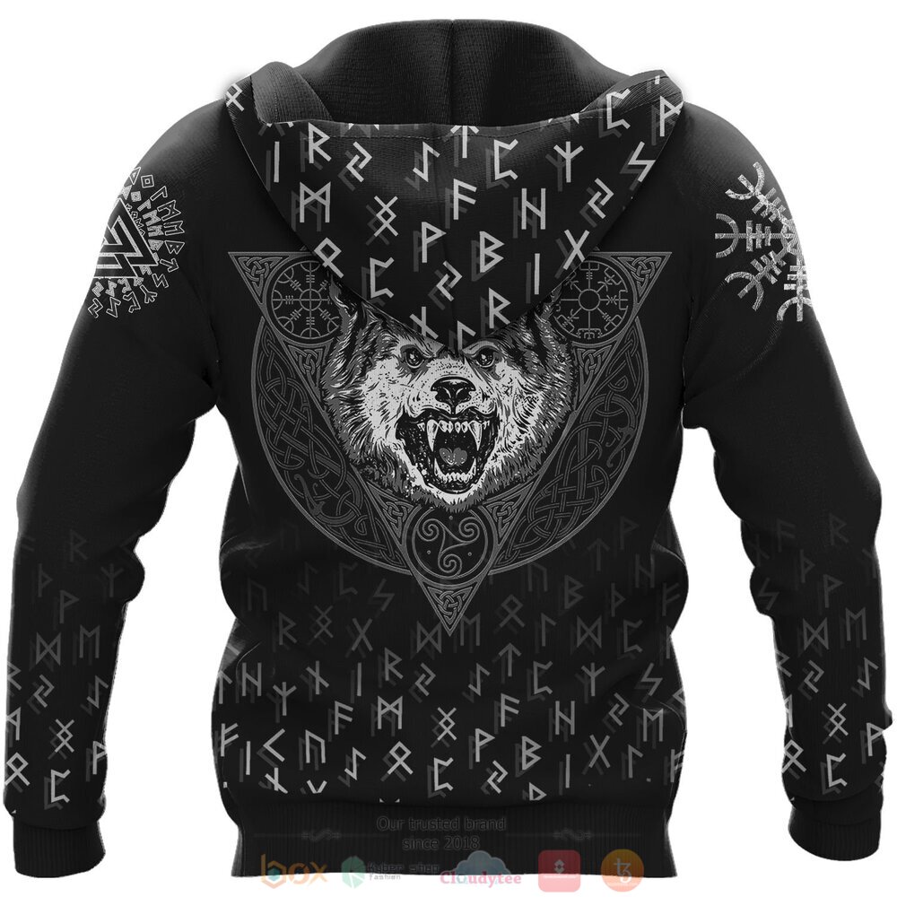 Blood Bear Wolf Vegvisir jersey shirt, hoodie 4 Blood Bear Wolf Vegvisir 3d shirt hoodie 1 2 3