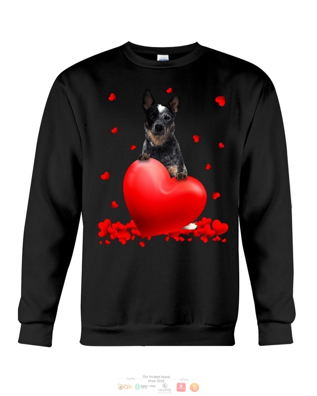 Valentine Hearts Blue Heeler hoodie, shirt 5 Blue Heeler Valentine Hearts shirt hoodie 1 2 3 4