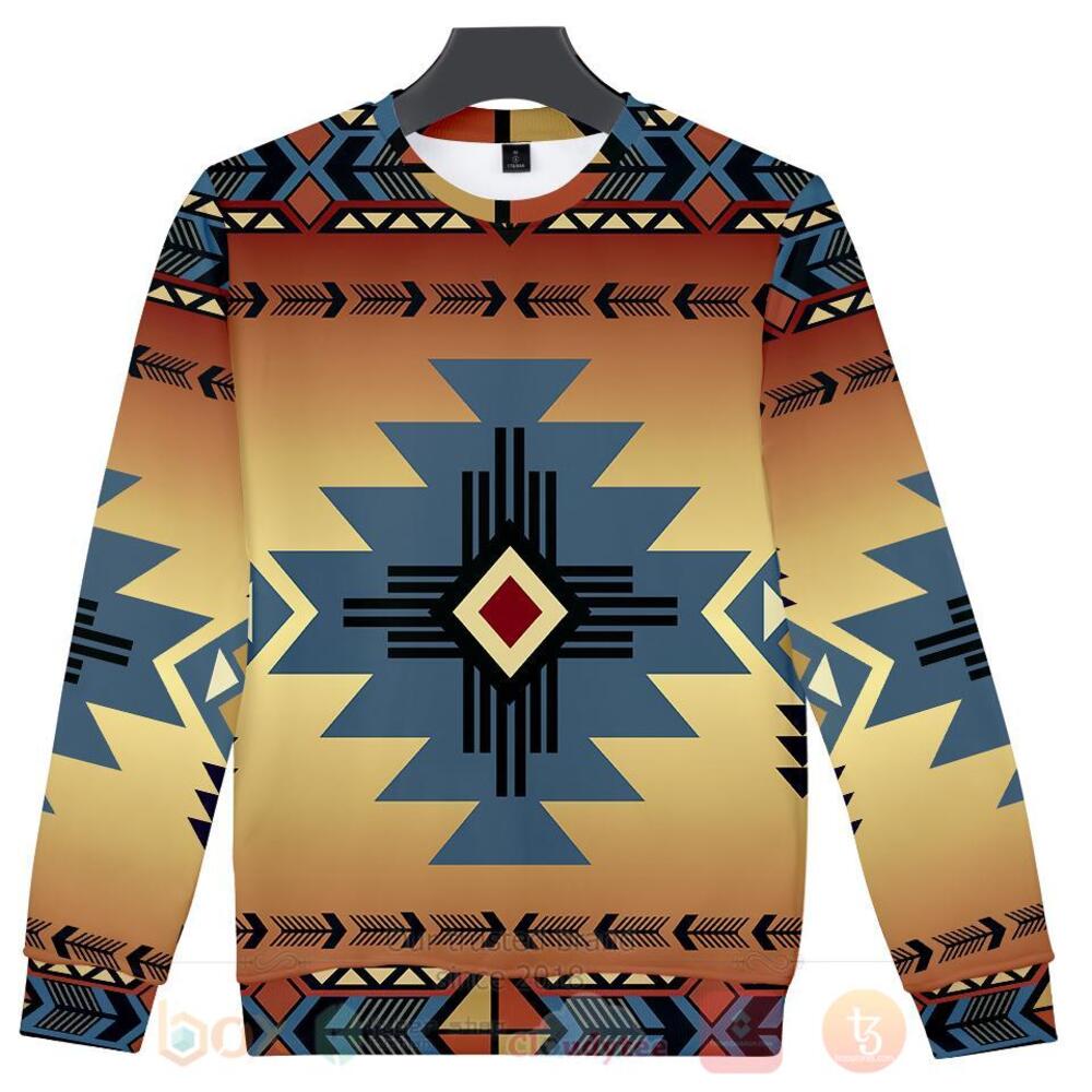 Blue Pearl Pattern Sweater
