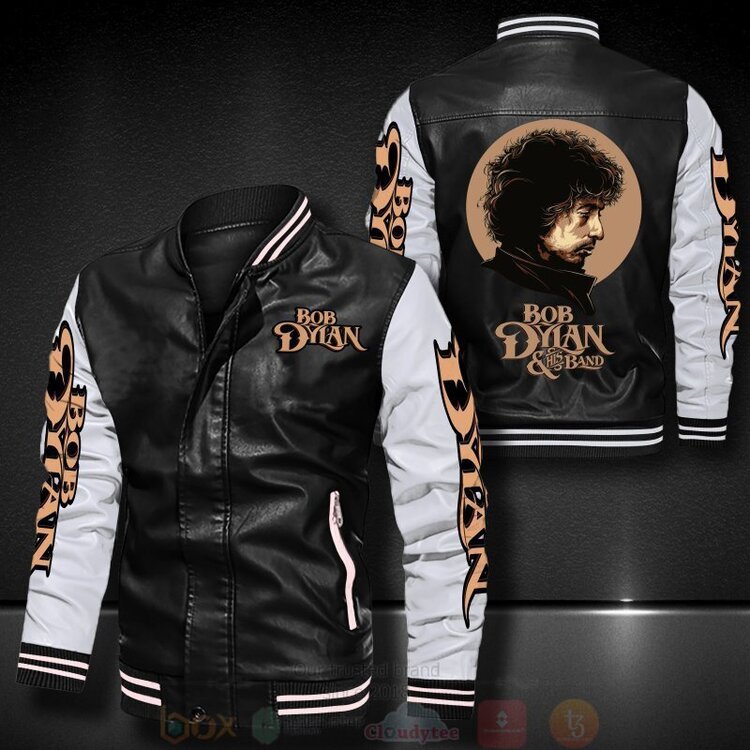 Bob Dylan and His Band Bomber Leather Jacket