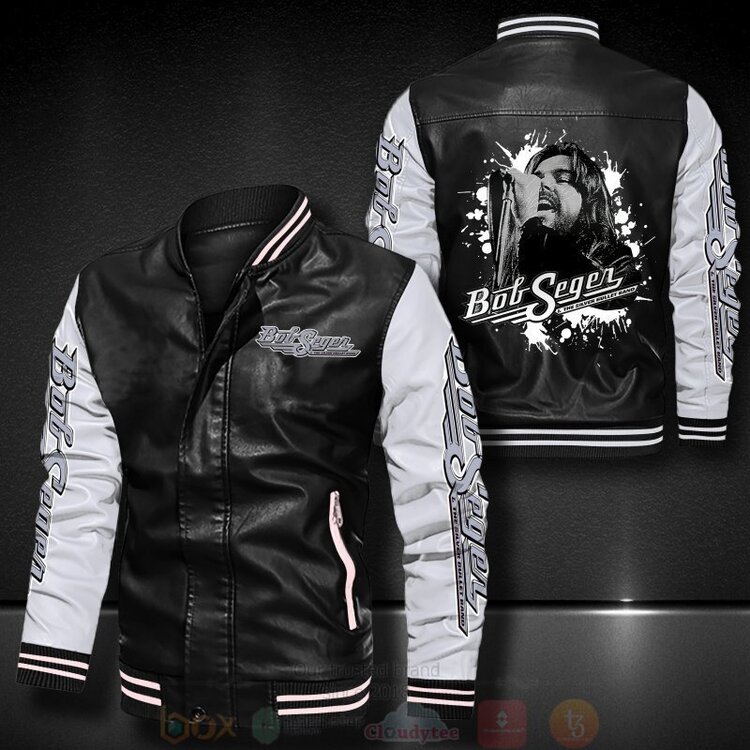 Bob Seger The Silver Bullet Band Bomber Leather Jacket
