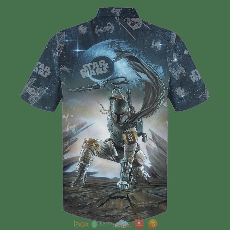 Boba Fett Star Wars Hawaiian Shirt 2 Boba Fett Star Wars Hawaiian Shirt 1