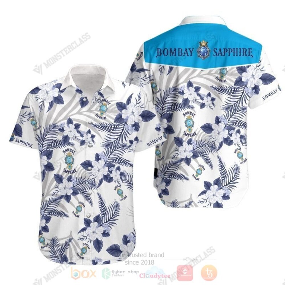 Bombay Sapphire Hawaiian Shirt Short