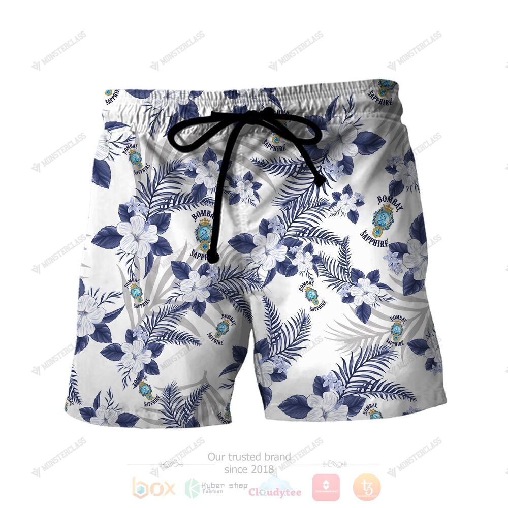 BEST Bombay Sapphire 3D All Over Printed Hawaiian Shirt, Short 2 Bombay Sapphire Hawaiian Shirt Short 1
