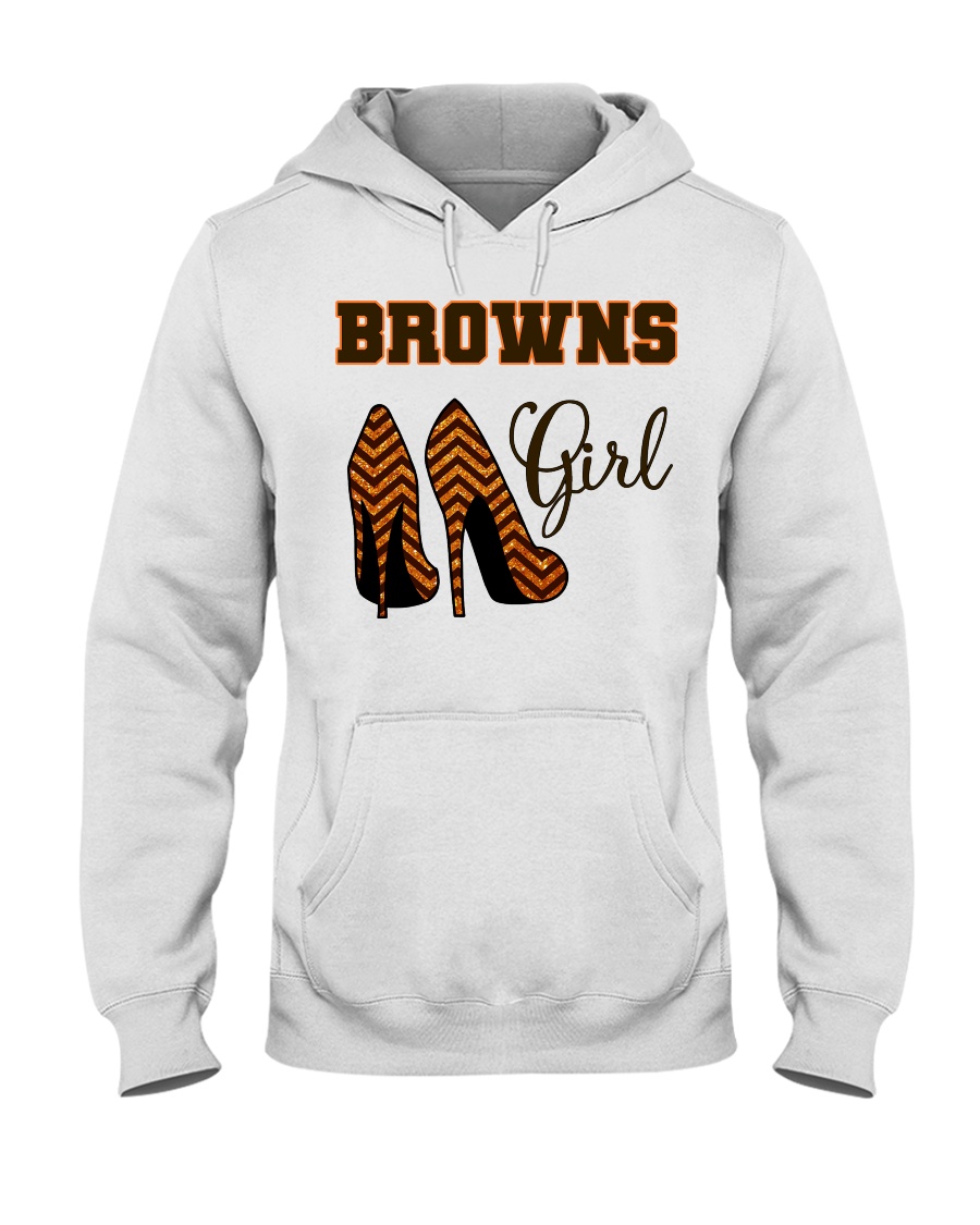 Cleveland Browns girl high heel jersey shirt, hoodie 2 Borwn girl high heel shirt hoodie 4