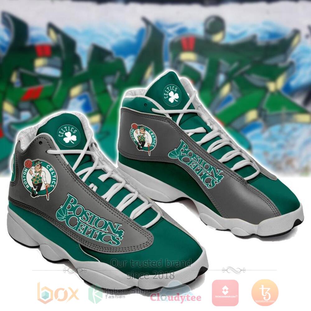 Boston Celtics NBA green grey Air Jordan 13 shoes