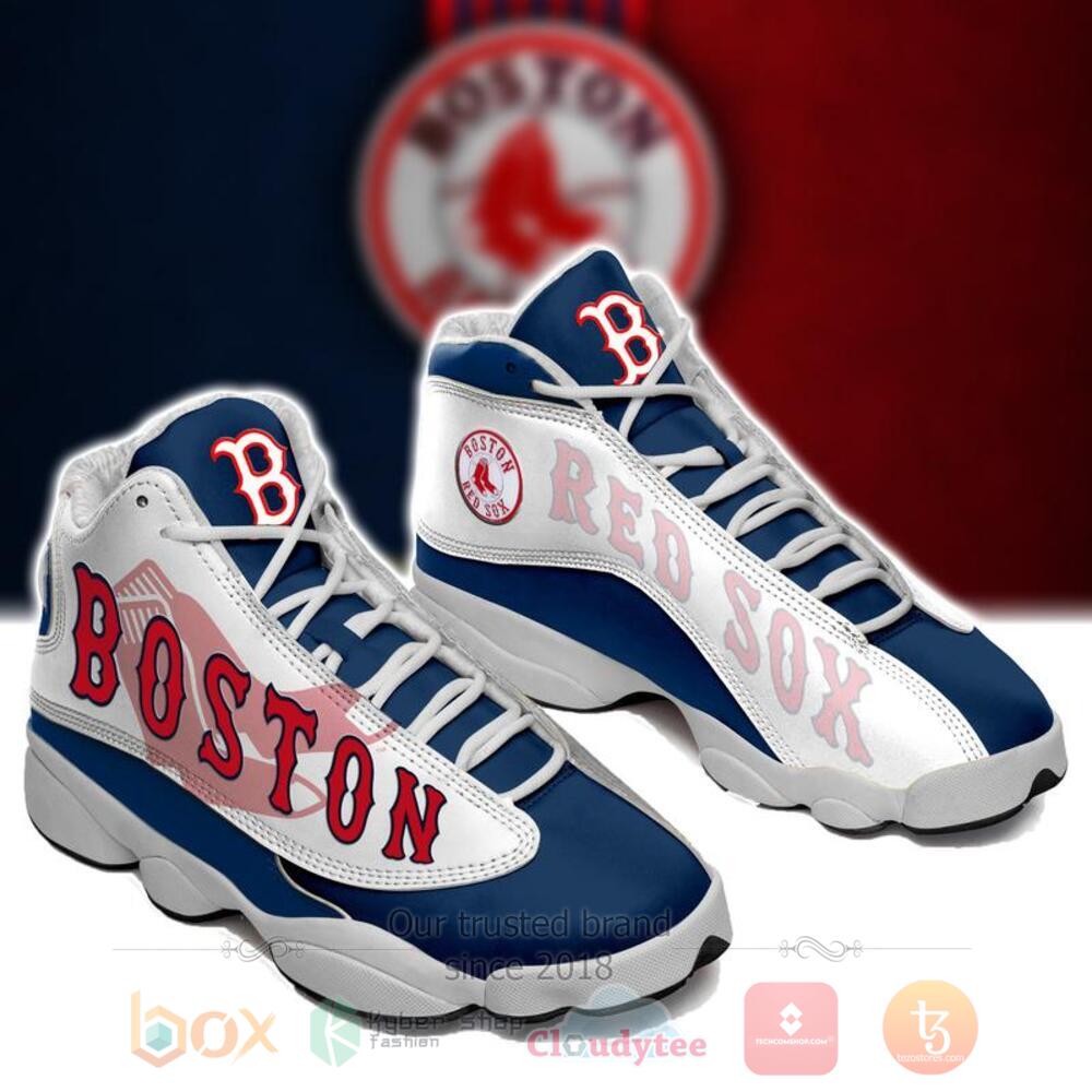 Boston Red Sox MLB blue white Air Jordan 13 shoes