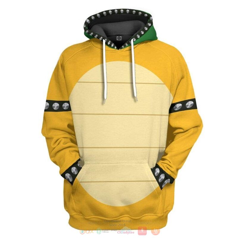 Bowser 3D Hoodie Zip Hoodie