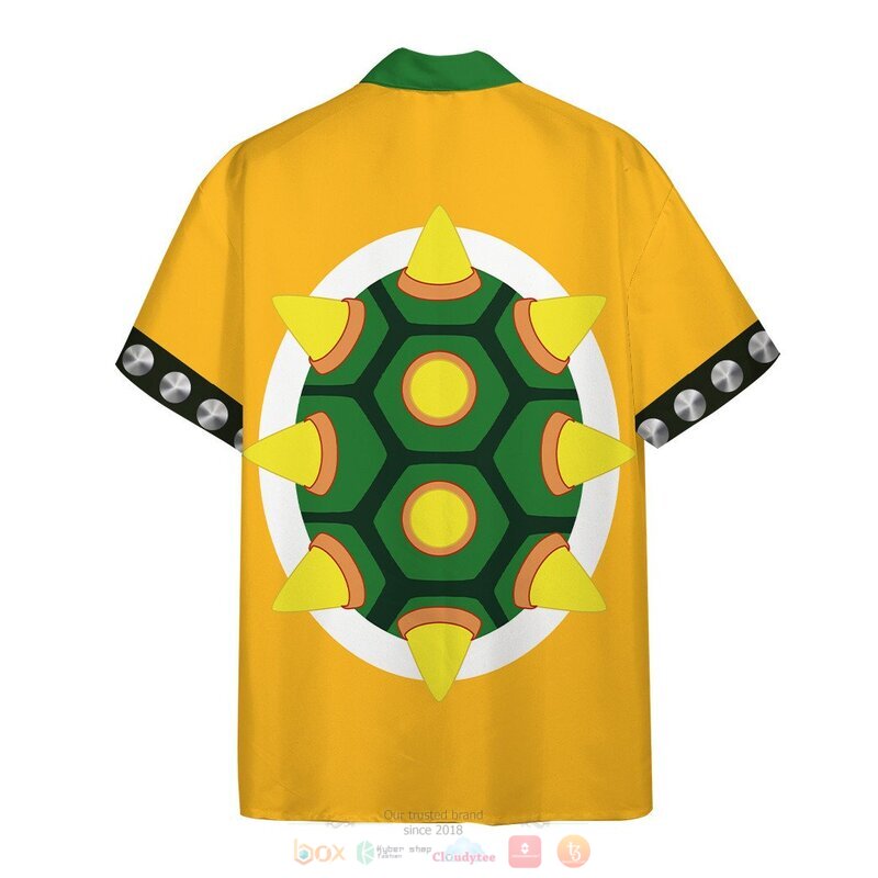 Bowser Cosplay Hawaiian Shirt 2 Bowser Cosplay Hawaiian Shirt 1