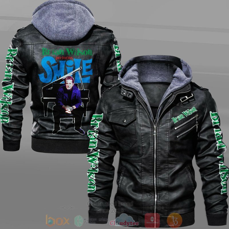 Brian Wilson Perform Smile Piano Leather Jacket