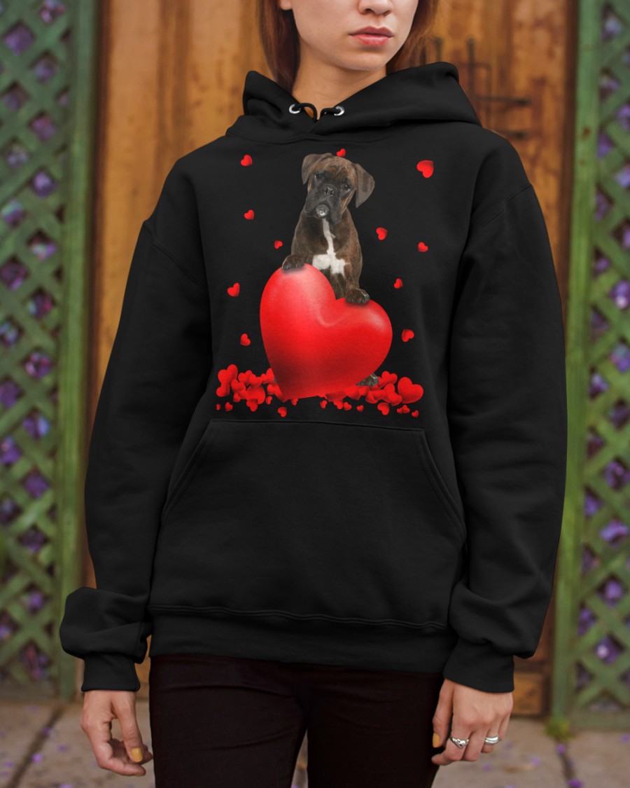 Brindle Boxer Valentine Hearts jersey shirt, hoodie 6 Brindle Boxer Valentine Hearts shirt hoodie 6