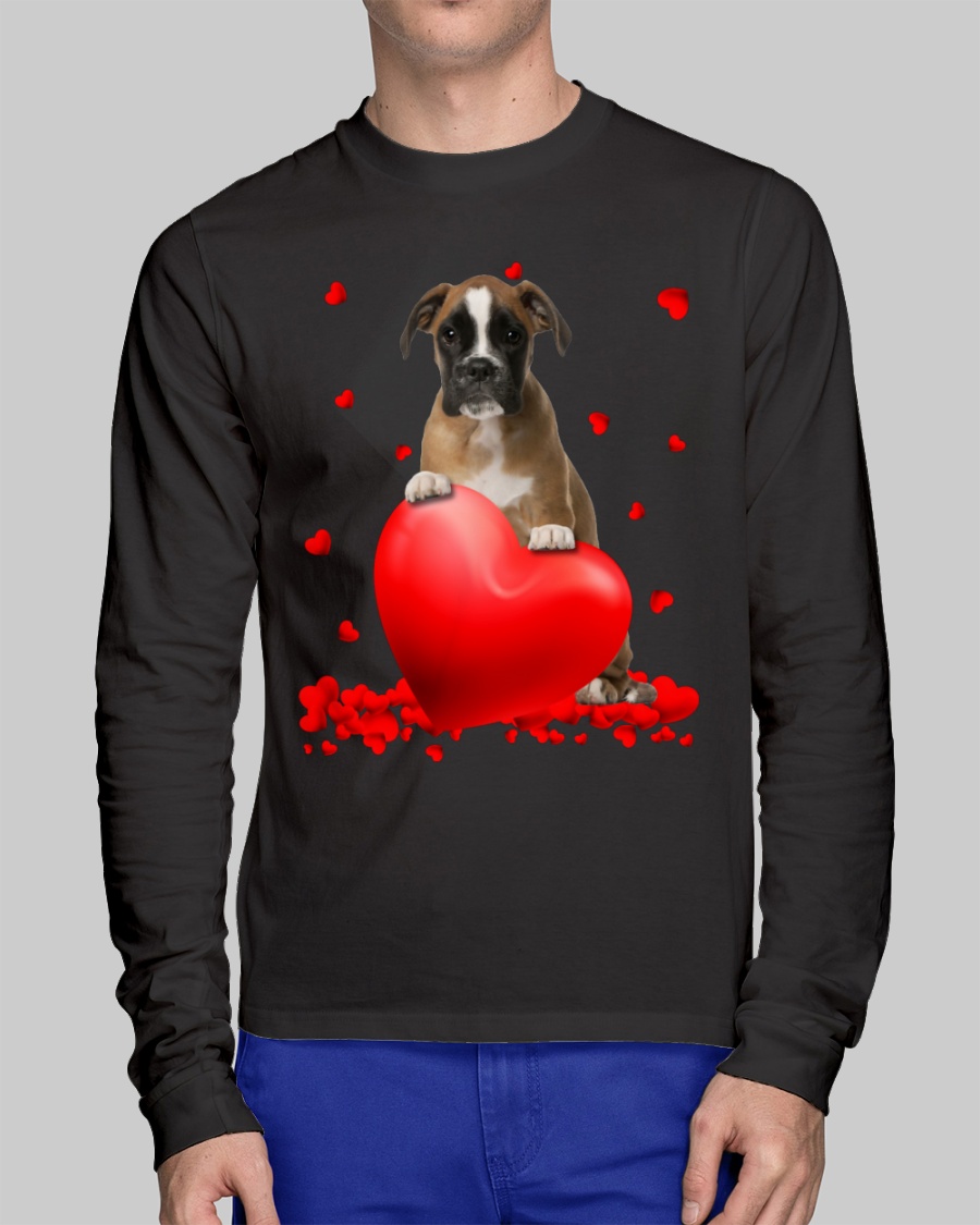 Brown Boxer Valentine Hearts jersey shirt, hoodie 2 Brown Boxer Valentine Hearts shirt hoodie 12