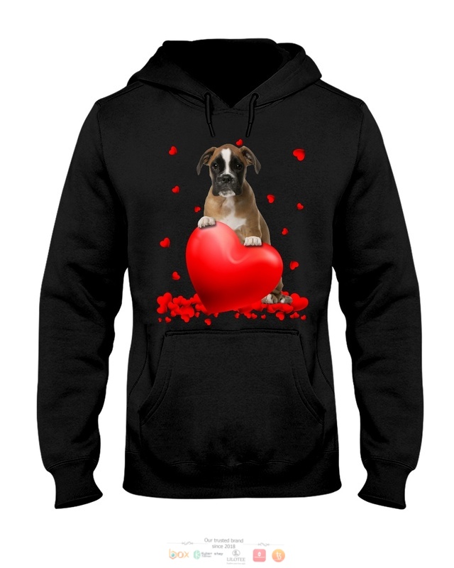 Valentine Hearts Brown Boxer hoodie, shirt 9 Brown Boxer Valentine Hearts shirt hoodie 1 2 3 4 5 6 7 8