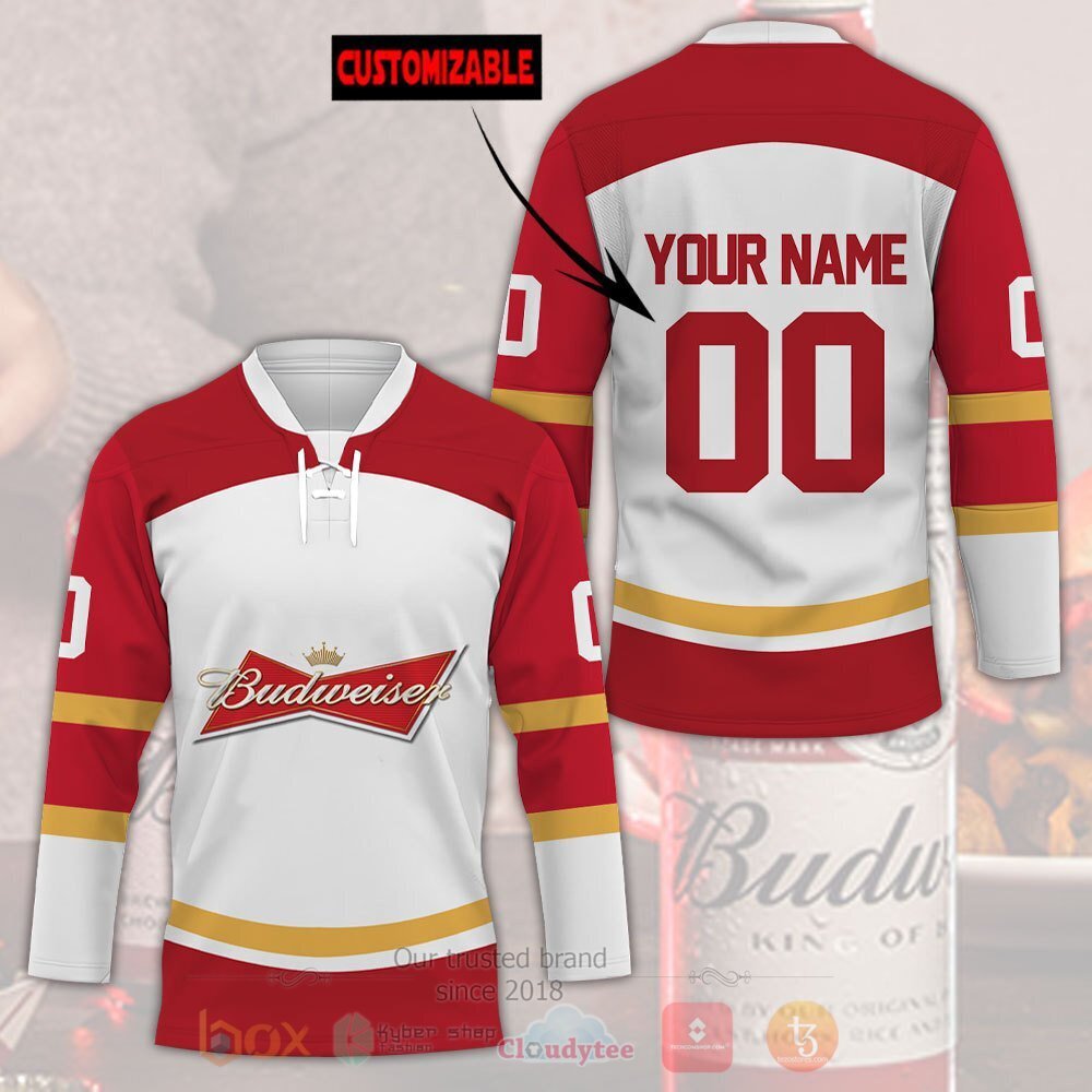 Budweiser Personalized Hockey Jersey