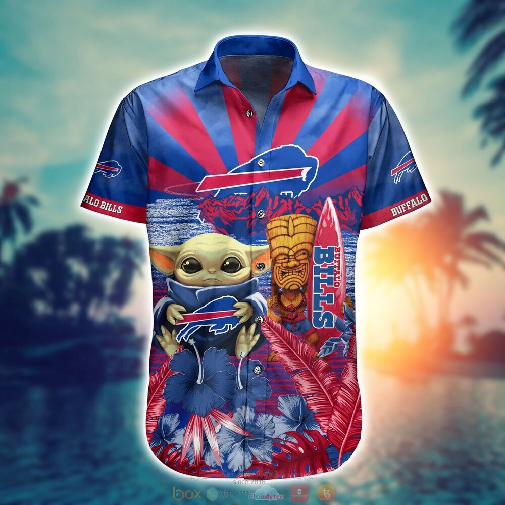 Buffalo Bills Baby Yoda NFL Hawaiian Shirt, Shorts 2 Buffalo Bills NFL Baby Yoda Hawaiian Shirt Shorts 1