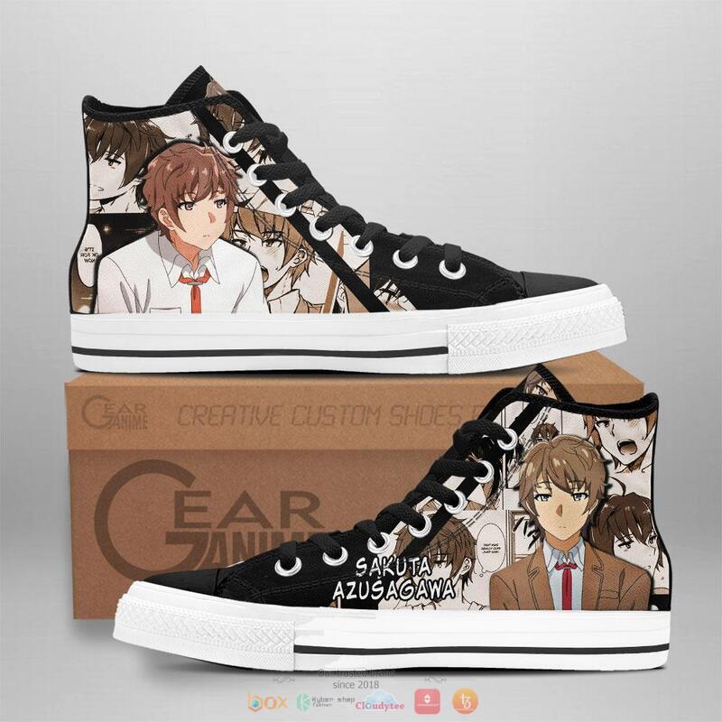Bunny Girl Senpai Sakuta Azusagawa canvas high top shoes