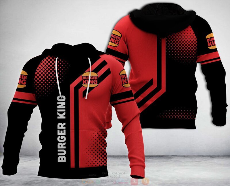 Burger King Company Black Red Hoodie 3 Burger King Black Red 3d Hoodie