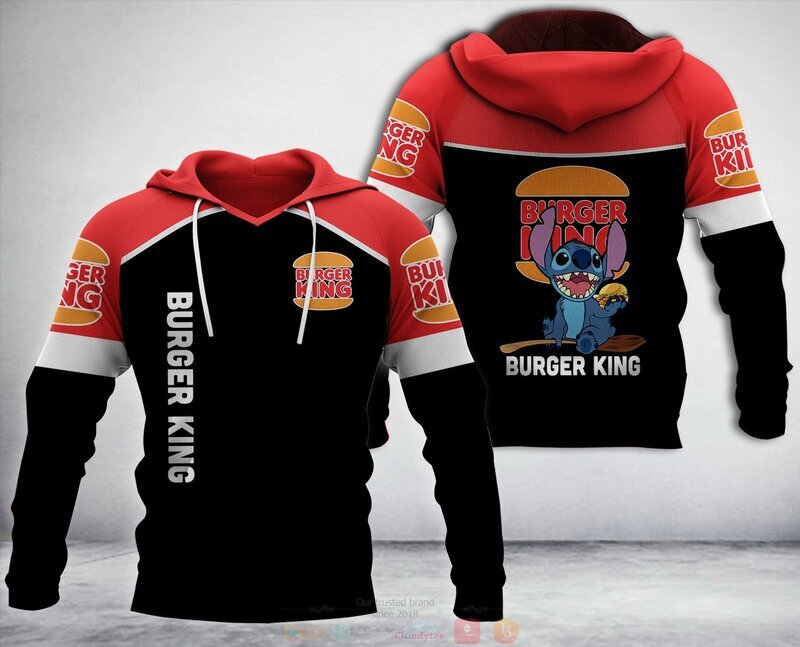 Burger King Company Stitch Hoodie 3 Burger King Stitch 3d Hoodie