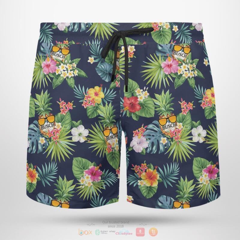 Busch Beer Tropical Navy Beach Short 6 Busch Beer Tropical Navy Beach Short 1 2 3 4 5