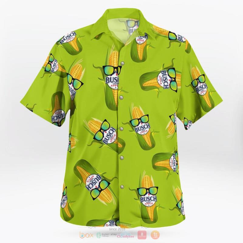 Busch Light Apple Corn Hawaiian Shirt 2 Busch Light Apple Corn Hawaiian Shirt 1