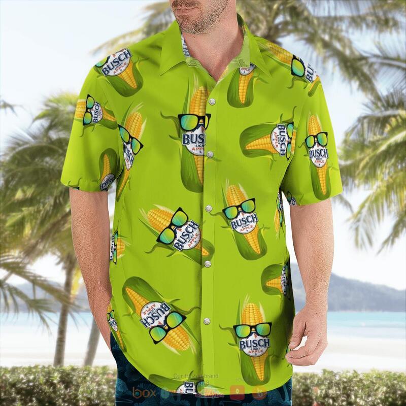 Busch Light Apple Corn Hawaiian Shirt 3 Busch Light Apple Corn Hawaiian Shirt 1 2