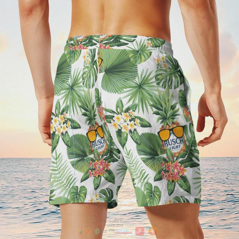 Busch Light Tropical Plant Beach Short 1 2 3 4 5 6