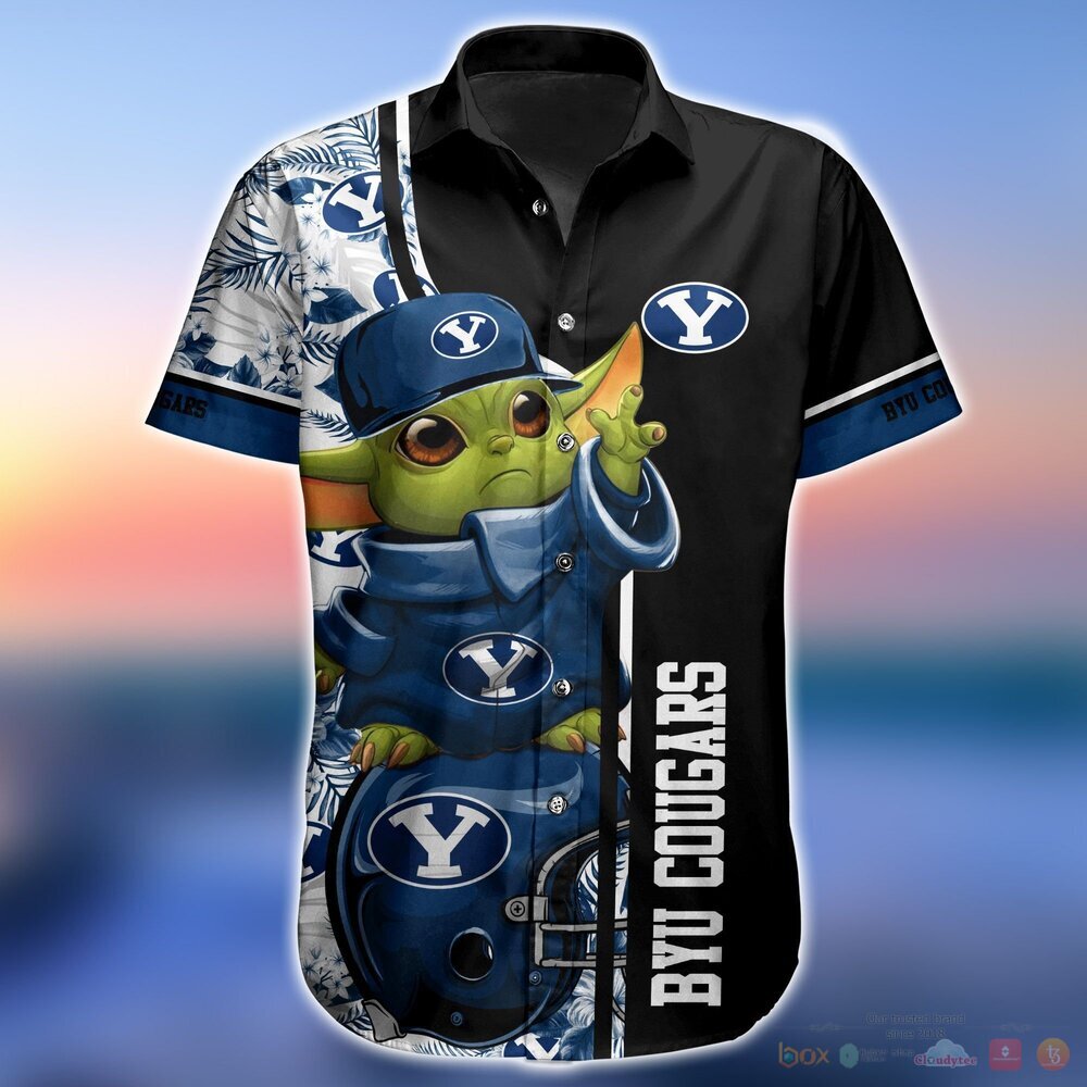 Byu Cougars NCAA Baby Yoda Hawaiian Shirt and Shorts 1 2 3 4