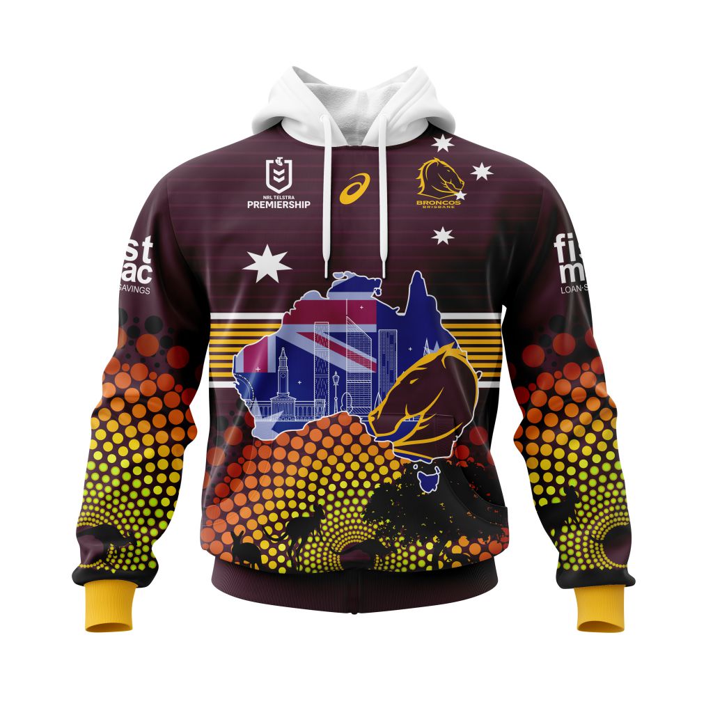 Personalized Brisbane Broncos NRL Australia’s Day Kits full print 3d shirt, hoodie 2 CUSTOM NRLAUSBroncos211230 000 hoodie front