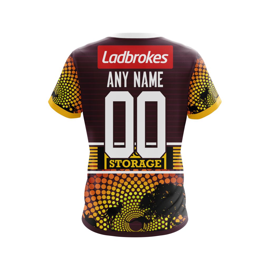 Personalized Brisbane Broncos NRL Australia’s Day Kits full print 3d shirt, hoodie 8 CUSTOM NRLAUSBroncos211230 000 tee back