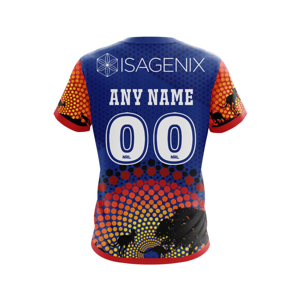 Personalized Newcastle Knights NRL Australia’s Day Kits full print 3d shirt, hoodie 8 CUSTOM NRLAUSKnights211230 000 tee back