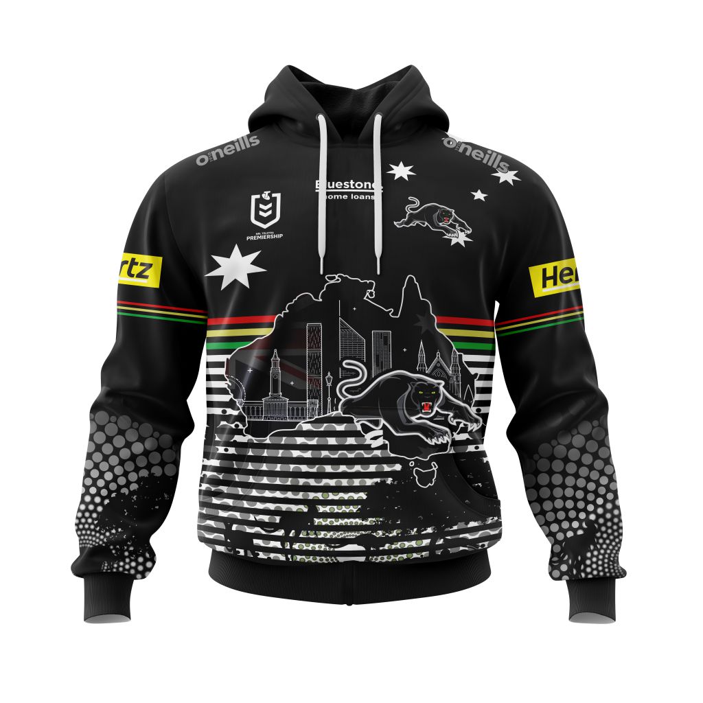 Personalized Penrith Panthers NRL Australia’s Day Kits full print 3d shirt, hoodie 2 CUSTOM NRLAUSPanthers211230 000 hoodie front