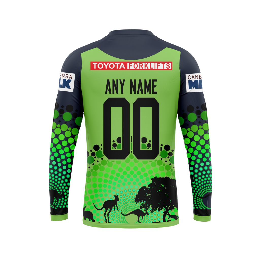 Personalized Canberra Raiders NRL Australia’s Day Kits full print 3d shirt, hoodie 6 CUSTOM NRLAUSRaiders211230 000 long sleeve back