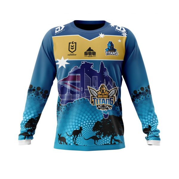 Personalized Gold Coast Titans NRL Australia’s Day Kits full print 3d shirt, hoodie 5 CUSTOM NRLAUSTitans211230 000 long sleeve front 600x600 1