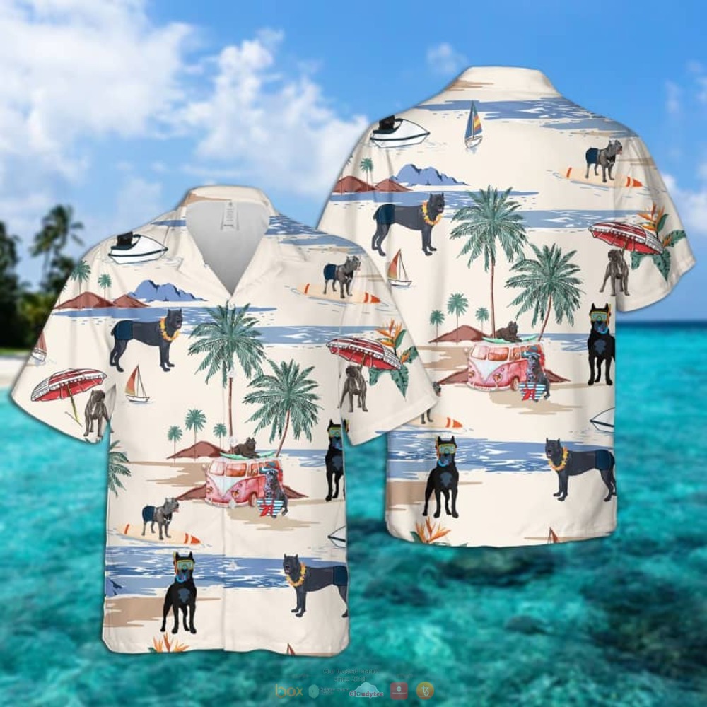 Cane Corso Beach Hawaiian Shirt